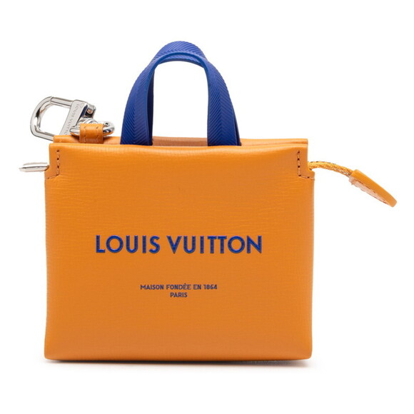 Louis Vuitton Jewelry - LOUIS VUITTON Orange Leather Bag Charm